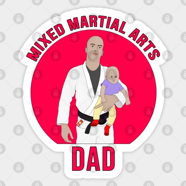 Mixed Martial Arts Dad Sticker by DiegoCarvalho